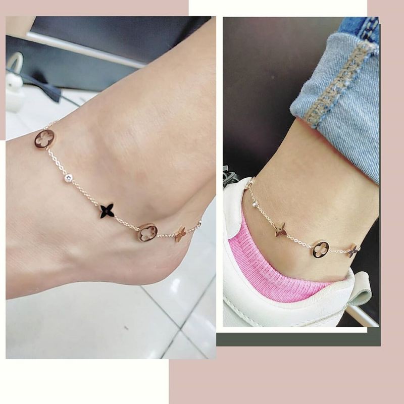 Gelang rantai kaki LV Quality premium