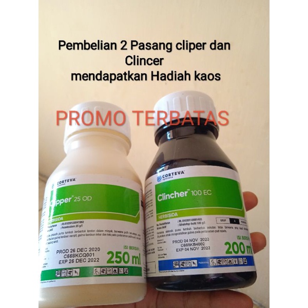 Obat Rumput selektif padi/ Herbisida Cliper25 OD dan clincer 100 EC