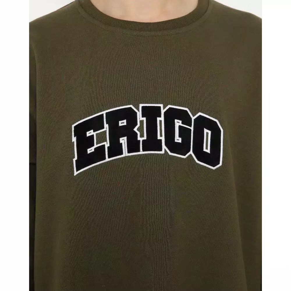 lagi hits Sweater Crewneck Erigo | Sweater Sweatshirt Pria wanitaTerlaris Premium Quality Sweater crewneck erigo hijauarmy logo bordir | sweatshirt pria premium