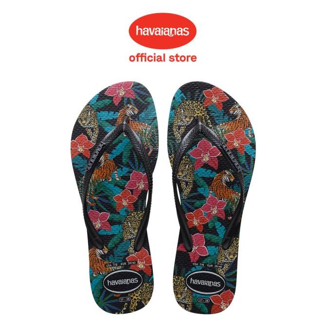 Havaianas Woman SL Tropical 2191 Black - Sandal Jepit Wanita (Hitam) 33-havaianas-id Ayo Beli