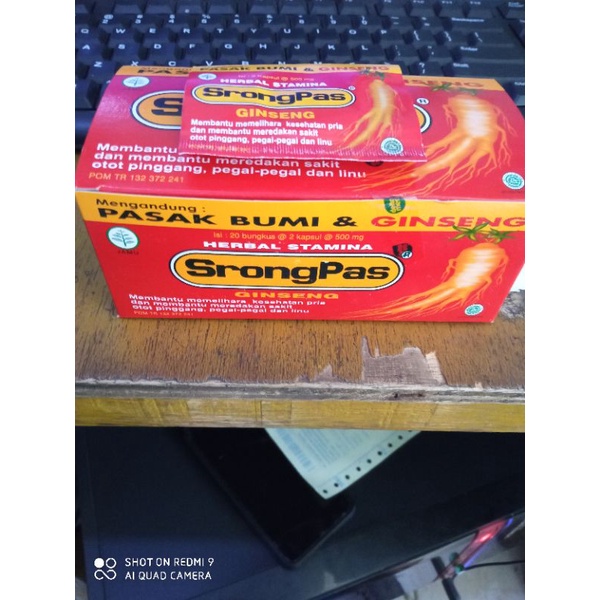 

SRONGPAS GINSENG HERBAL STAMINA 1 BUNGKUS @2 KAPSUL @500mg