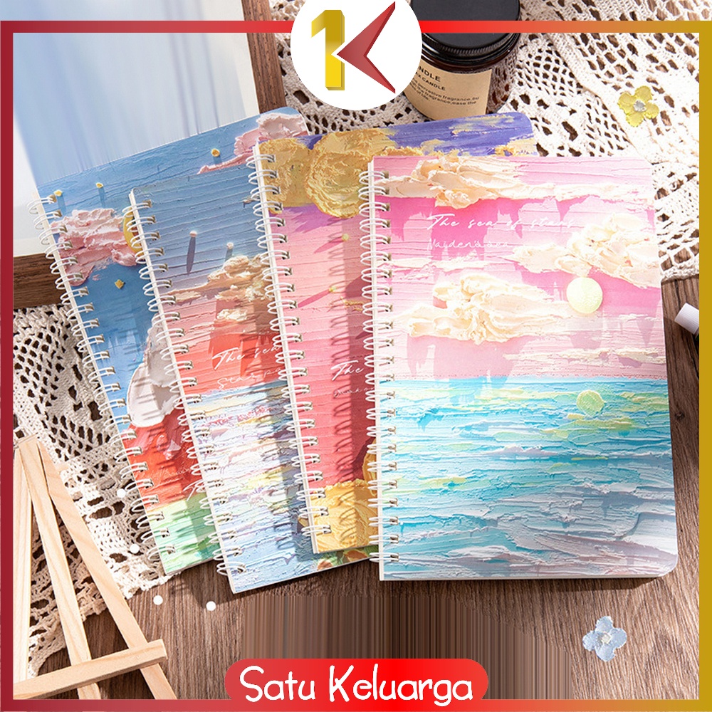 

SK-A32 Buku Tulis Catatan Notebook Ring A5 / Notebook Journal / Buku Tulis A5 Spiral Notebook Aesthetic / Spiral Buku Agenda