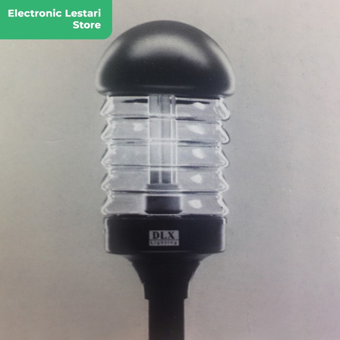 Lampu Taman Outdoor Pilar Dinding Kaca Putih Topi Jamur