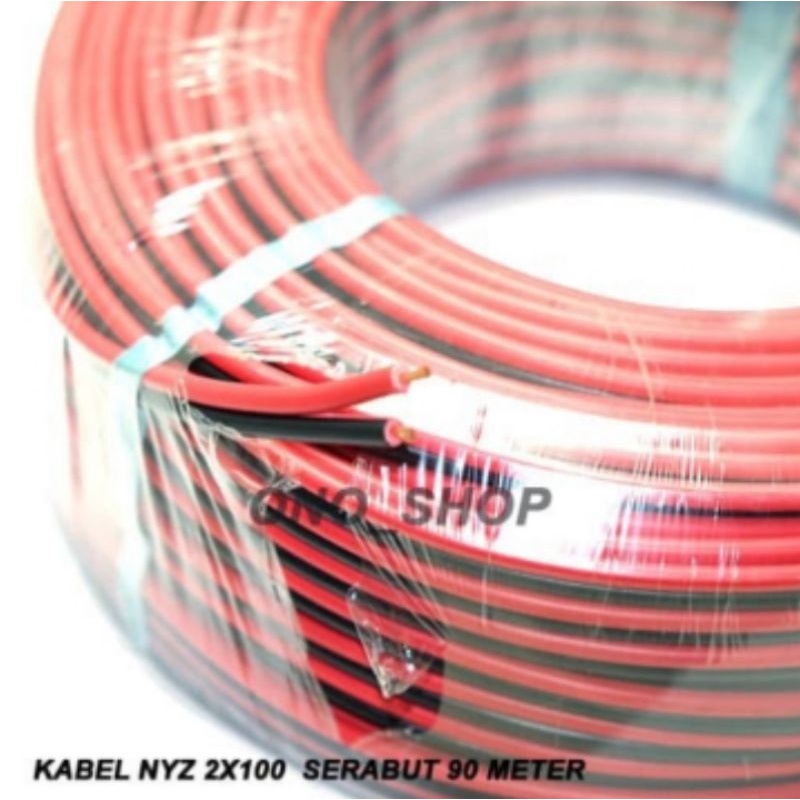 Kabel NYZ 2x100 kabel serabut 90 meter