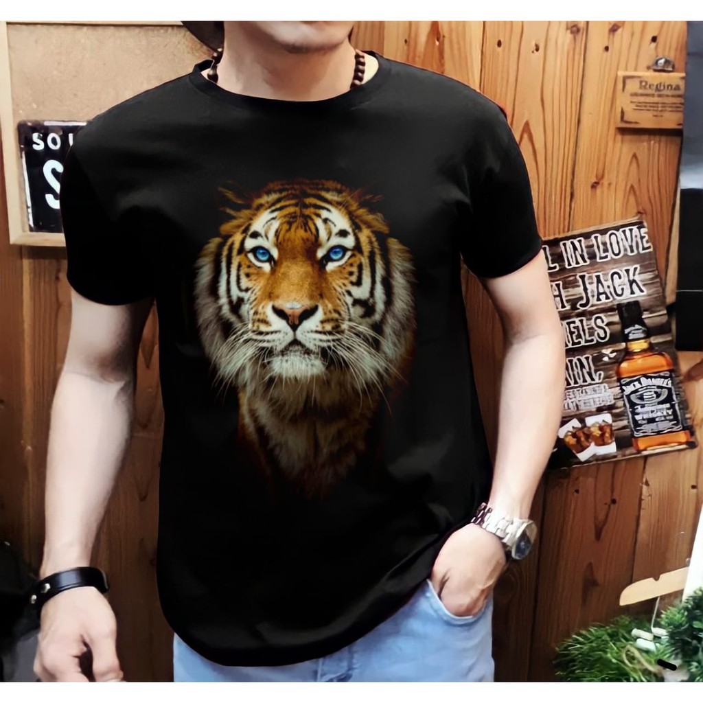 Shalch Trendy / Kaos Pria Macan Full Face-01