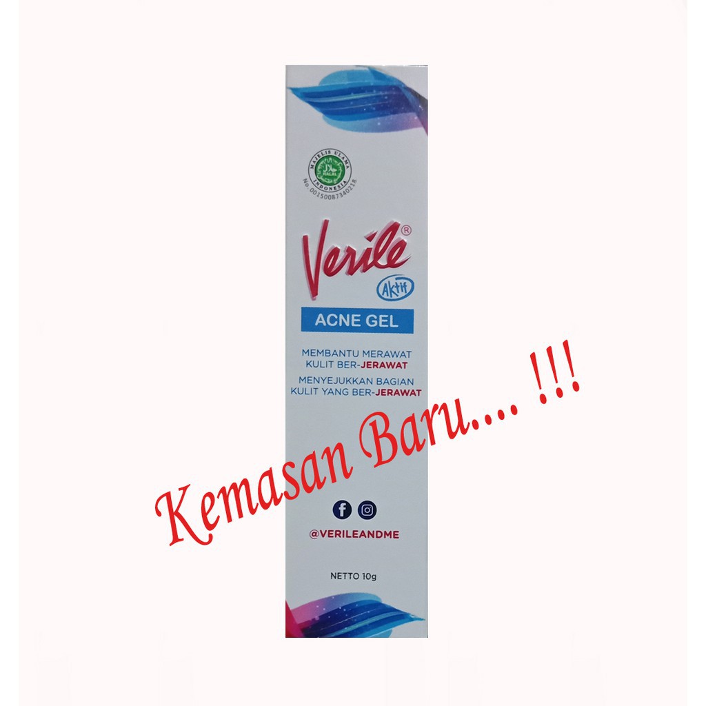 Verile Aktif Acne Gel 10Gr ORIGINAL-BPOM