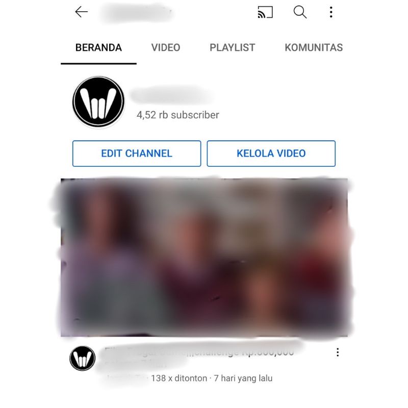 (Terjual) Akun YouTube 4.5k subscribe (Belum Monet)