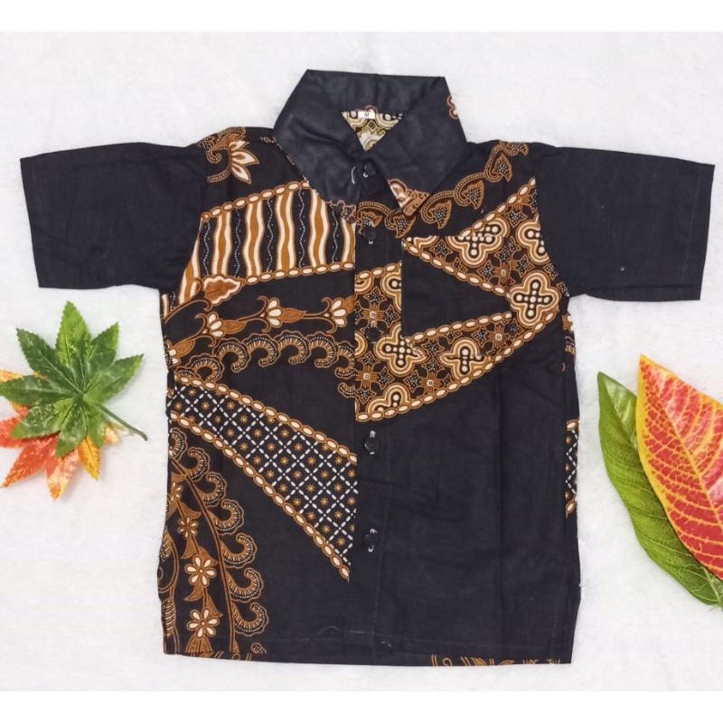 Baju Batih Anak Cowok umur 2-3 Tahun, Hem Batik Anak Cowok