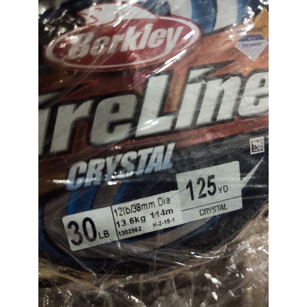 senar pancing berkley fireline diameter kecil 125 yard