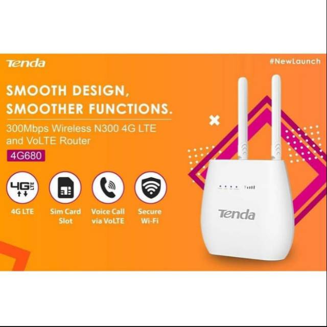 Tenda Wireless N300 4G LTE And VoLTE Router