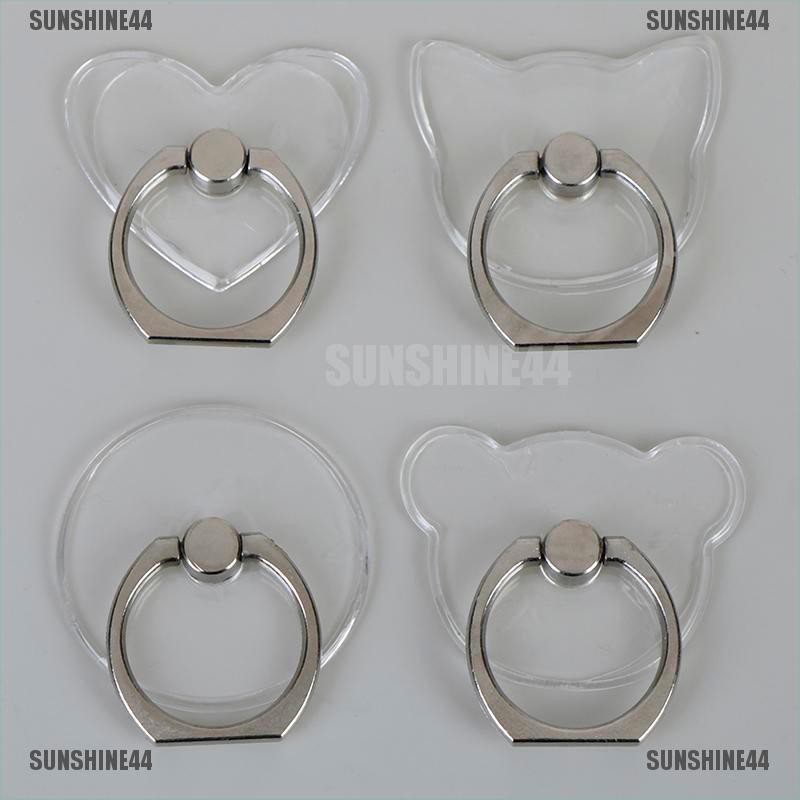 [SUN44] Clear mount holder mobile phone holder stand finger ring support desk cell phone [303]