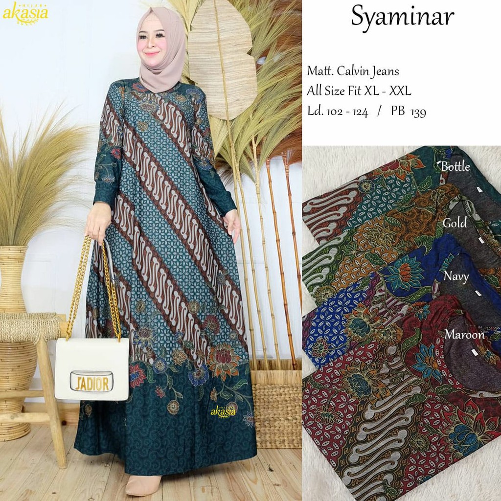 Gamis Dress Batik Syaminar by Akasia