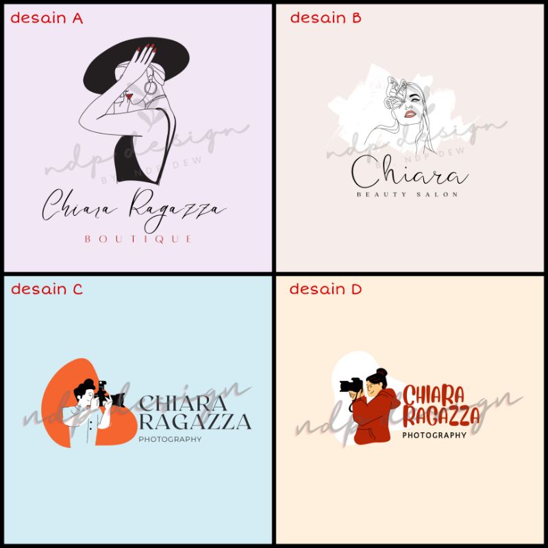 Desain Type B  Jasa Desain Logo / Watermark Toko / Olshop / Usaha