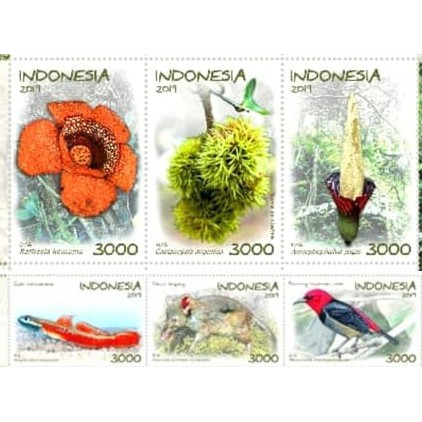 

Satu Set Perangko Indonesia Flora Fauna 2019