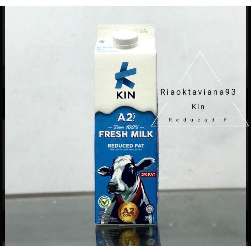 

Susu Segar Kin Fresh Milk Reduce Fat 1 Liter (950ml) Low Fat Freshmilk