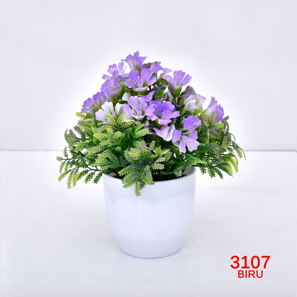 COD TL88 POT TANAMAN  BUNGA HIAS DEKORASI RUANGAN BUNGA PLASTIK HIAS P3107-5