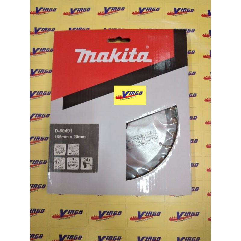 MAKITA 6X24T CS BLADE MATA PISAU GERGAJI BULAT CIRCULAR SAW BLADE TCT 6" × 24T ORIGINAL ASLI