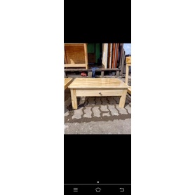 Meja belajar lesehan pakai laci 60x40x30