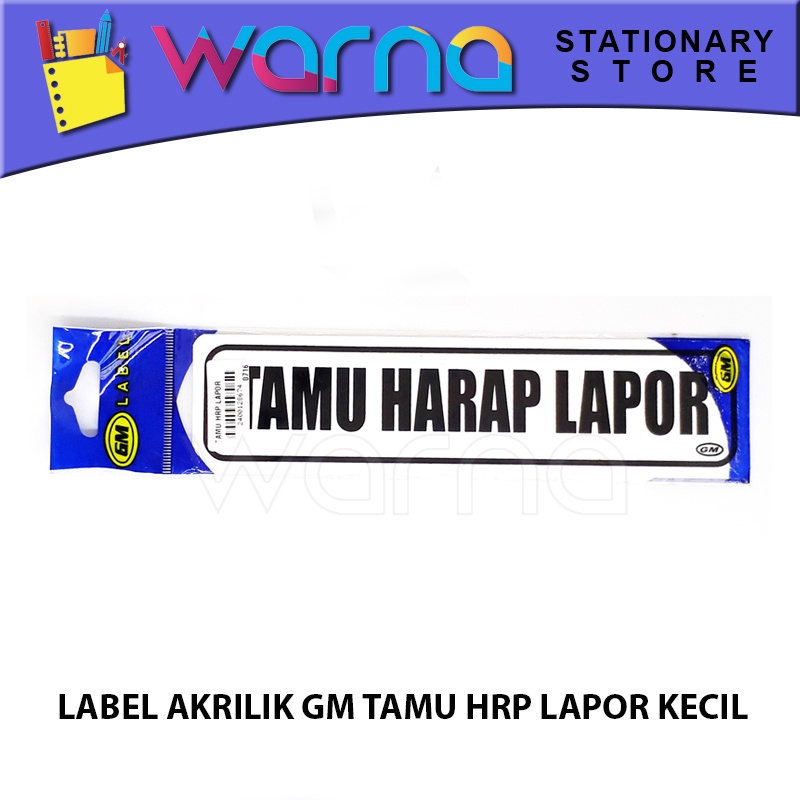 

LABEL ACRYLIC TAMU HARAP LAPOR KECIL