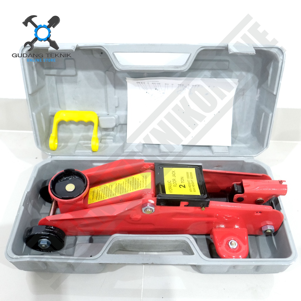 Dongkrak Buaya DONGWA 2 Ton / Dongkrak Mobil 2Ton BRANO - Hydraulic Trolley Jack Mobil 2T