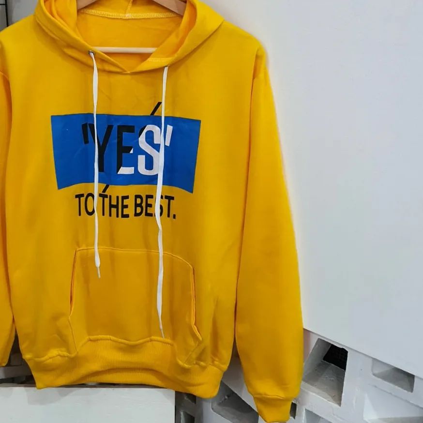 Hoodie Yes To The Best Hoodie Sweater Motif Terbaru Bahan Fleece