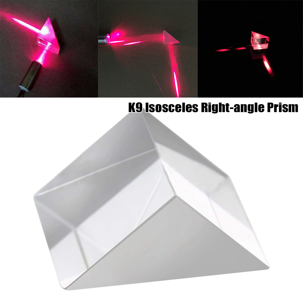 ELEGANT Universal Optical Prism Photography Props Testing Instrument Isosceles Prisms Triangular Right Angle Glass Novelty Teaching Home Decor