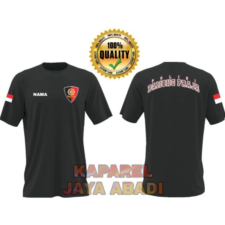 Kaos Pol Pp/Baju pol pp/Atasan Pria Wanita Satpol-Pp Polisi Pamong Praja Lengan Pendek Logo Pol Pp K