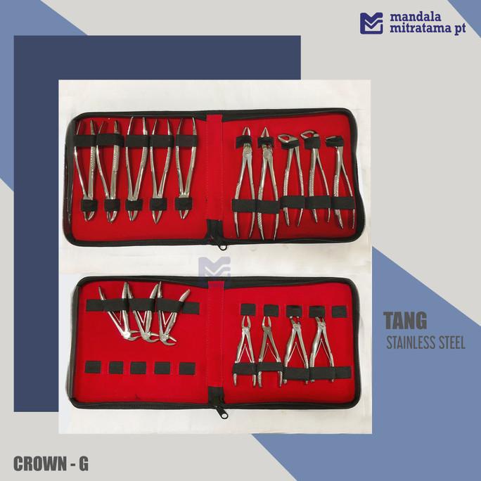 Dental Tang Cabut Gigi - Stainless Steel -Crown-G