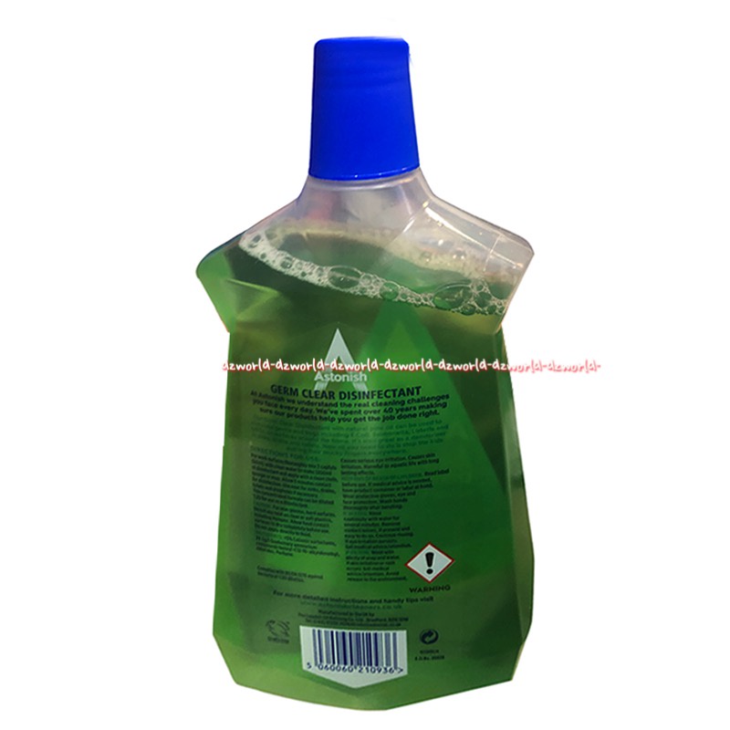 Astonish Cairan Pembersih Germ Clear 1L Dapat Menghilangkan Kuman Serta Anti Bakteri Astonis Green Hijau Antibacterial Disinfectant Cairan Pembersih Lantai Serbaguna Serba Guna