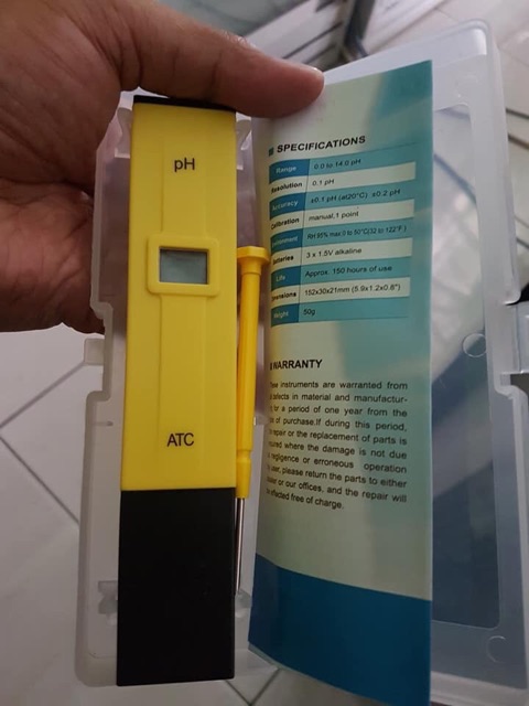 Termometer PH Meter TDS Digital Lengkap