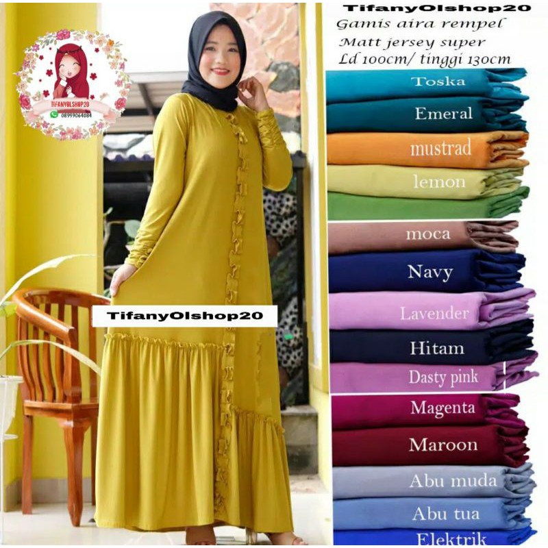 gamis jersey rempel