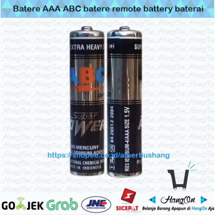 Batere AAA batre Remote Battery Baterai