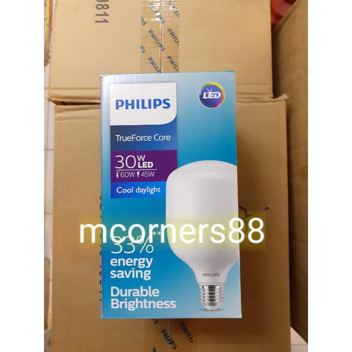 PHILIPS Lampu LED True Force E27 30Watt / 40Watt / 50Watt (6500K / PUTIH)