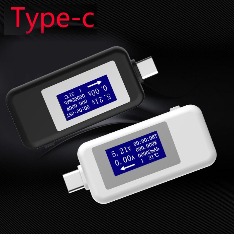 Btsg USB Tester Type-C LCD Digital Tester Tegangan Dan Arus Untuk Komputer Desktop