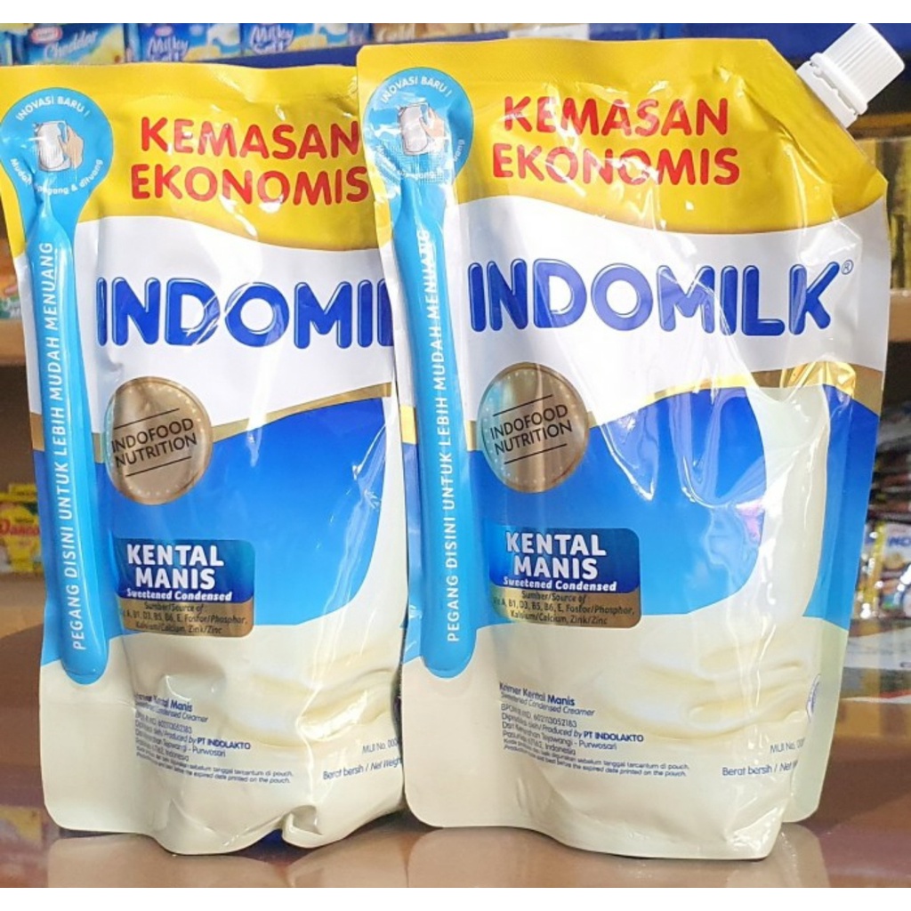 Indomilk Krimer Kental Manis 545gr kemasan Pouch Mudah Tuang