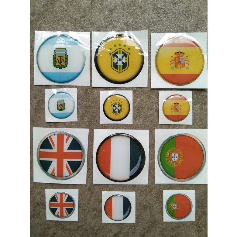 STIKER TIMBUL PIALA DUNIA STIKER BOLA NEGARA DUNIA