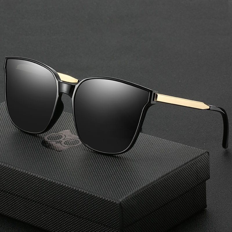 *ALIBABA1688*COD Kacamata Korea Fashion Design Hitam Kacamata Pelindung UV Sunglasses