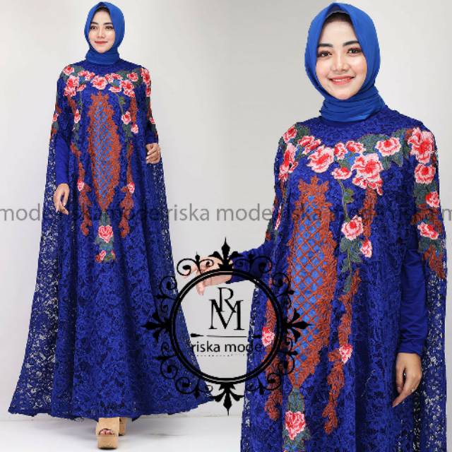 Kaftan Nagita brokat bordir + inner