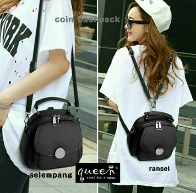 Fashion ransel koin 3D / fashion wanita / tas wanita