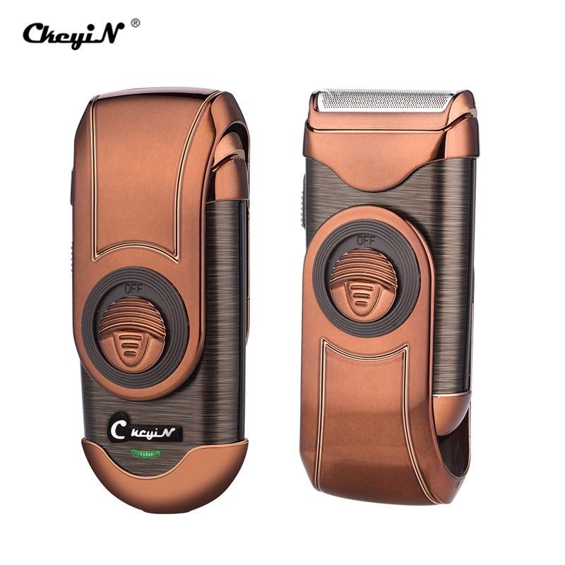 

CkeyiN Pencukur Listrik Portabel 3D Pisau Cukur Isi Ulang Mengambang Pencukur Gerakan Bolak Balik Pisau Tunggal Untuk
