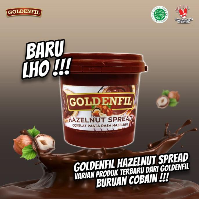 

Goldenfil Hazelnut Spread 1kg / Selai Hazelnut