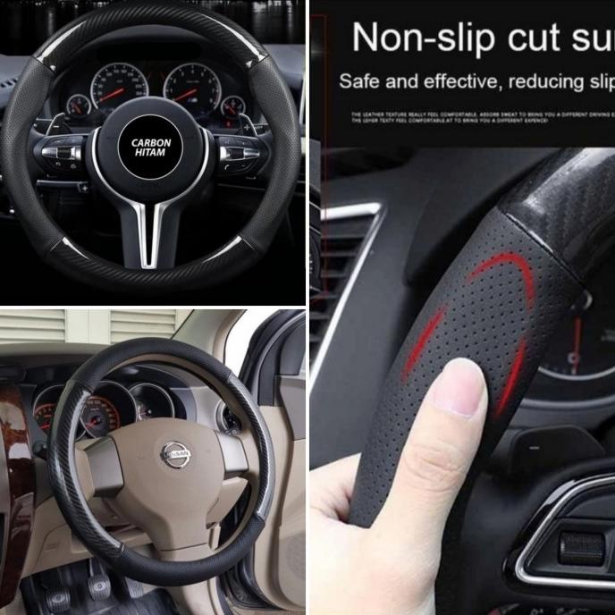 COVER STIR CARBON / Sarung Stir Mobil Grand Innova 2014