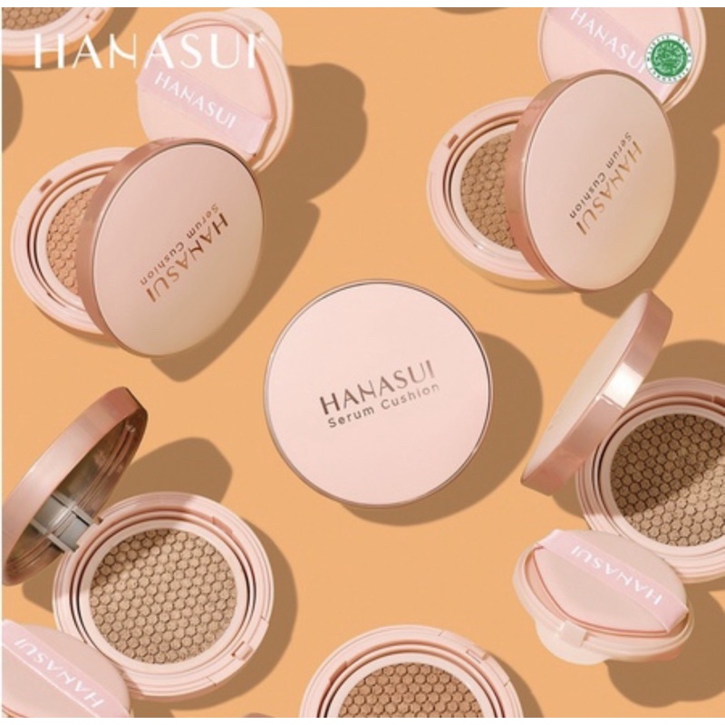 Hanasui Serum Cushion / Cushion serum hanasui  15g | Foundation | Flawless | Natural Dewy Finish | Perfect Coverage | BPOM kosmetik