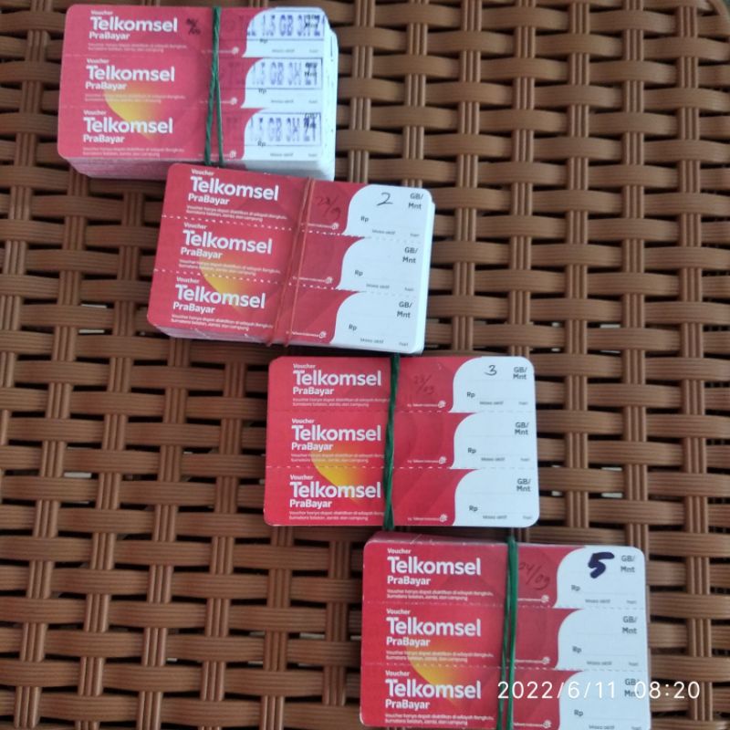 Voucher Telkomsel 1,5gb 2gb 3gb 5gb Bengkulu dan Sumbagsel