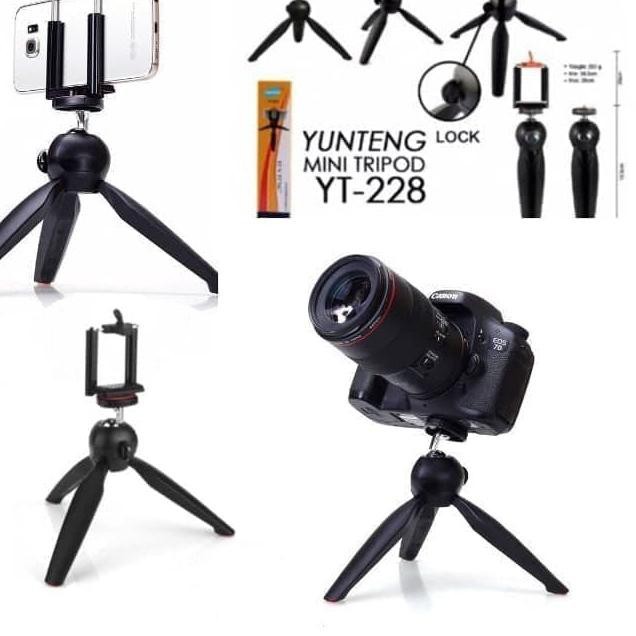 MINI TRIPOD YUNTENG + HOLDER ( YT -228 )