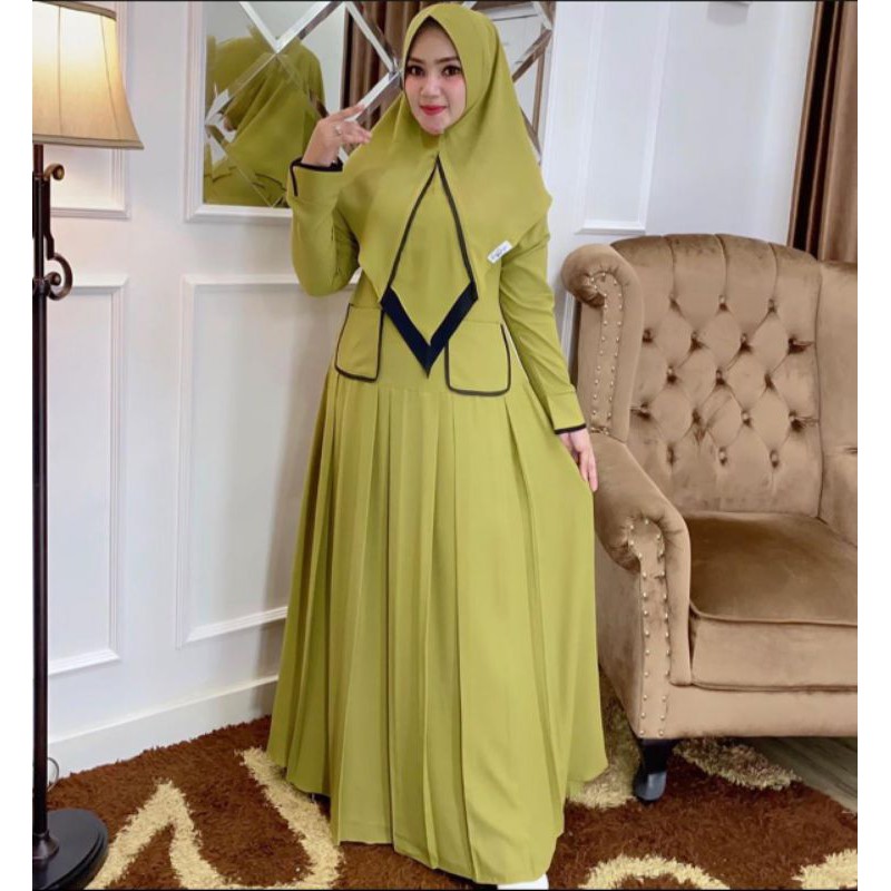 set syar'i Fatimah Az-Zahra by HK HANA SANGKA IRNA ORIGINAL