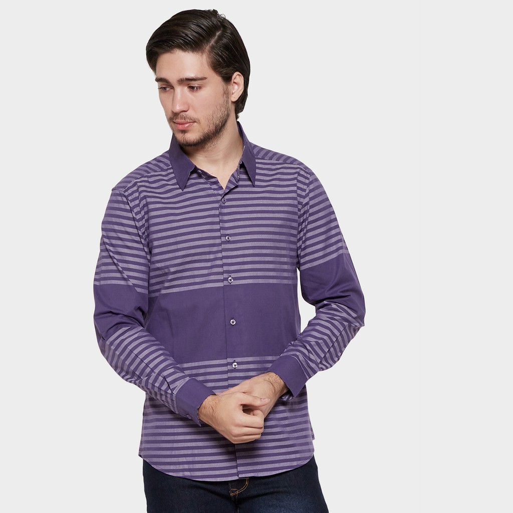 Kemeja Pria Printing 0144 Lengan Panjang YEGE