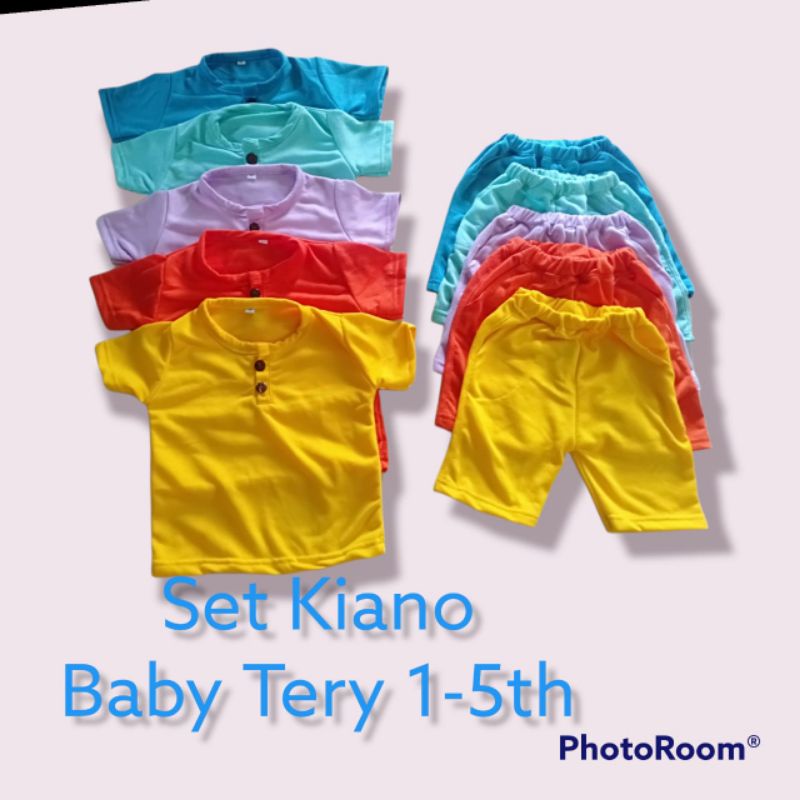 Baju Anak Set Kiano Baby Terry 1-5th/Baju Anak Stelan Kiano