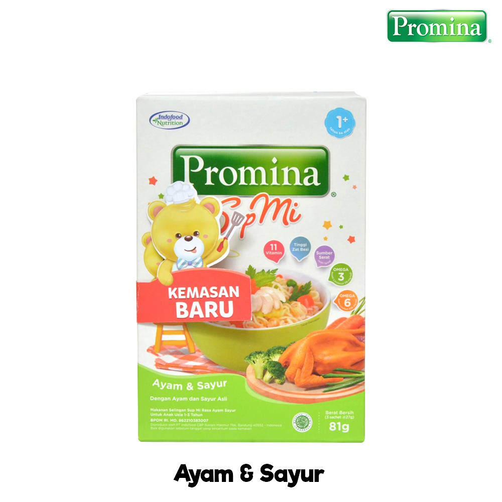 Promina Sup Mie Instant untuk Anak usia 1 tahun keatas  / Mie Batita / Promina Pasta Mac &amp; Cheese / Pasta Fussili