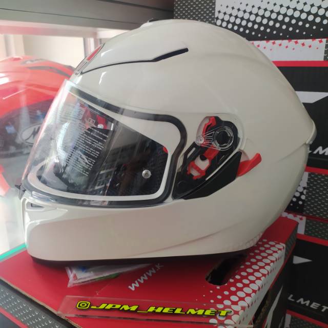 agv k3sv polos solid white glosy